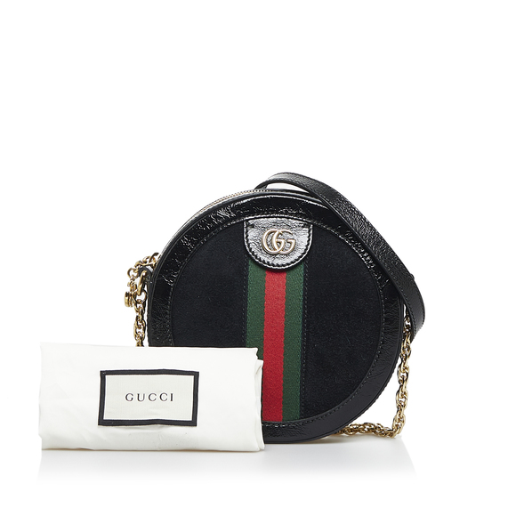 Pre-Loved Gucci Mini Suede Ophidia Round Crossbody Bag - Picture 10 of 10